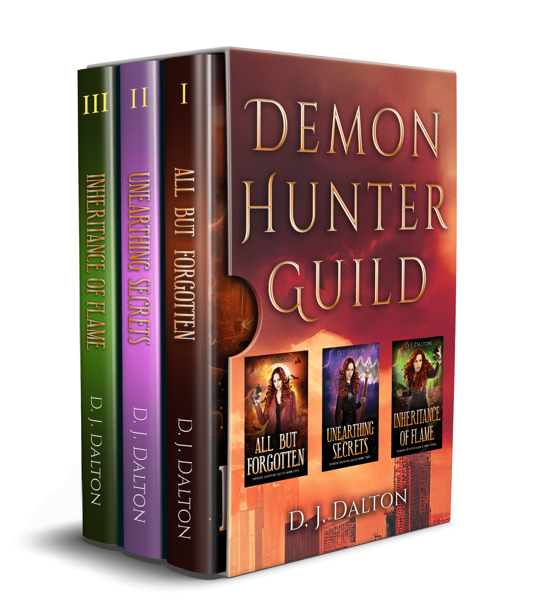 Three books, Demon Hunter Guild Series