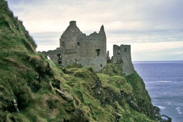 The ruins of Dunluce Castle in Northern Ireland.