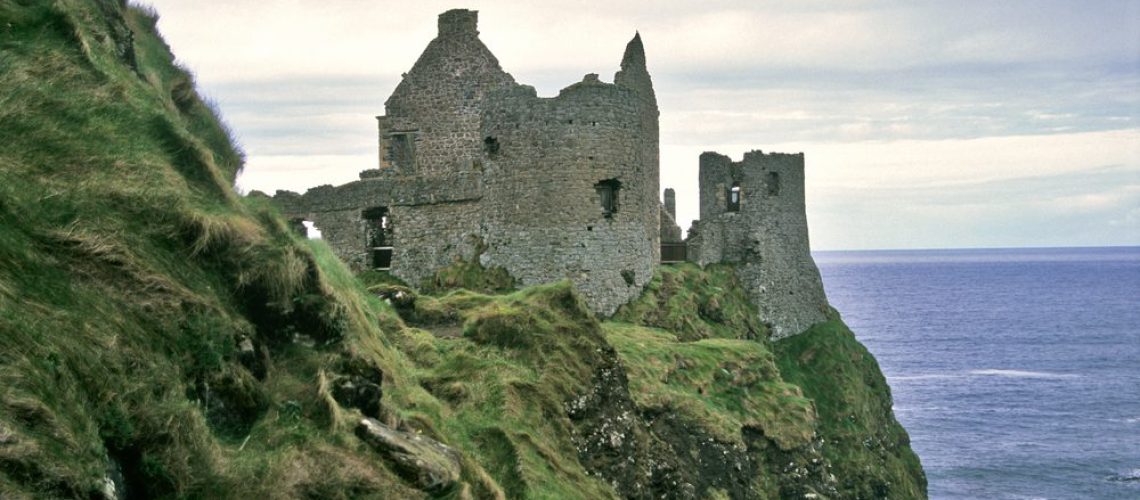 The ruins of Dunluce Castle in Northern Ireland.